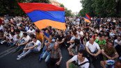 A scene from the 'Electric Yerevan' protests
