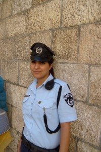 An Israeli policewoman