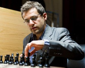 Aronian during Round 3 of the Candidates Tournament (Photo: Chessbase)
