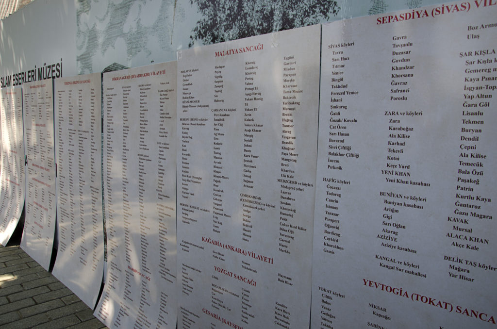Names of destroyed Armenian villages