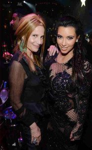 Kim Kardashian (right) with her cousin, Cici.