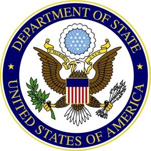 The briefing was held at the State Department