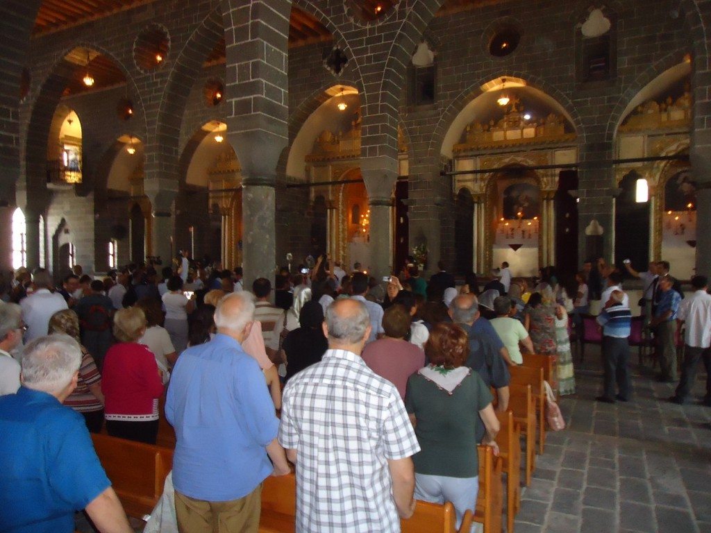 Hundreds attended a church service at the Sourp Giragos Church. (Photo by Gulisor Akkum, The Armenian Weekly)
