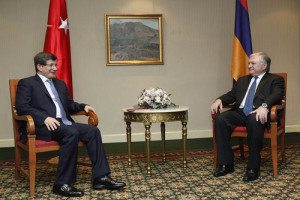 A scene from the Davutoglu-Nalbandian meeting