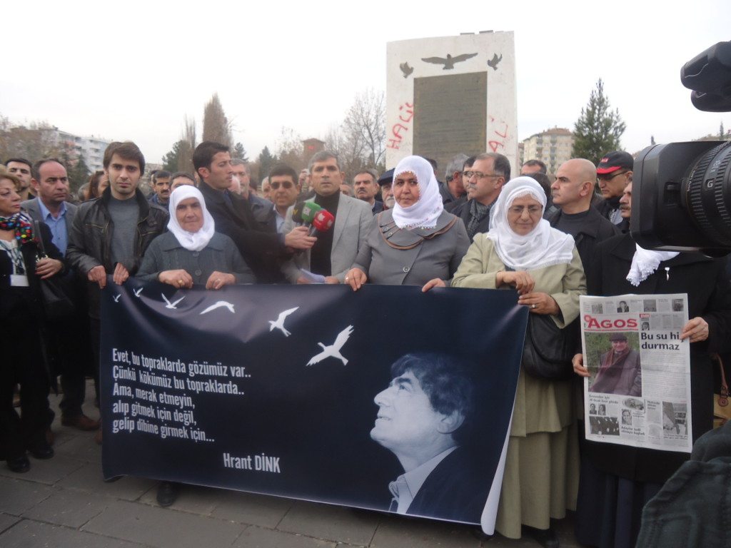 A scene from the commemoration in Diyarbakir (Photo by Gulisor Akkum, The Armenian Weekly)