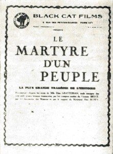 French brochure about Le martyre d'un peuple