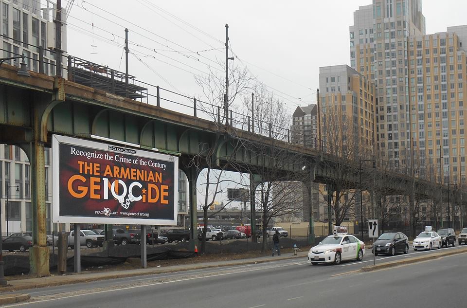 Clear Channel has classified the billboard as a political awareness message—"one of two sides of an issue"—and removed the billboard located at Lechmere Station.