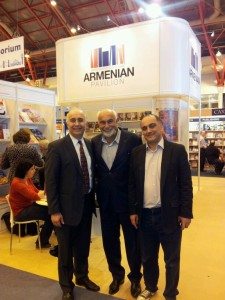 (L-R) Charle Malas, Varujan Vosganian, and Hagop Havatian