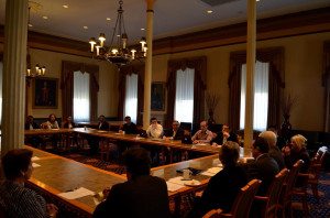 A scene from the rountable discussion