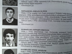 Biographies of missing persons in Galya Arustamyan's book