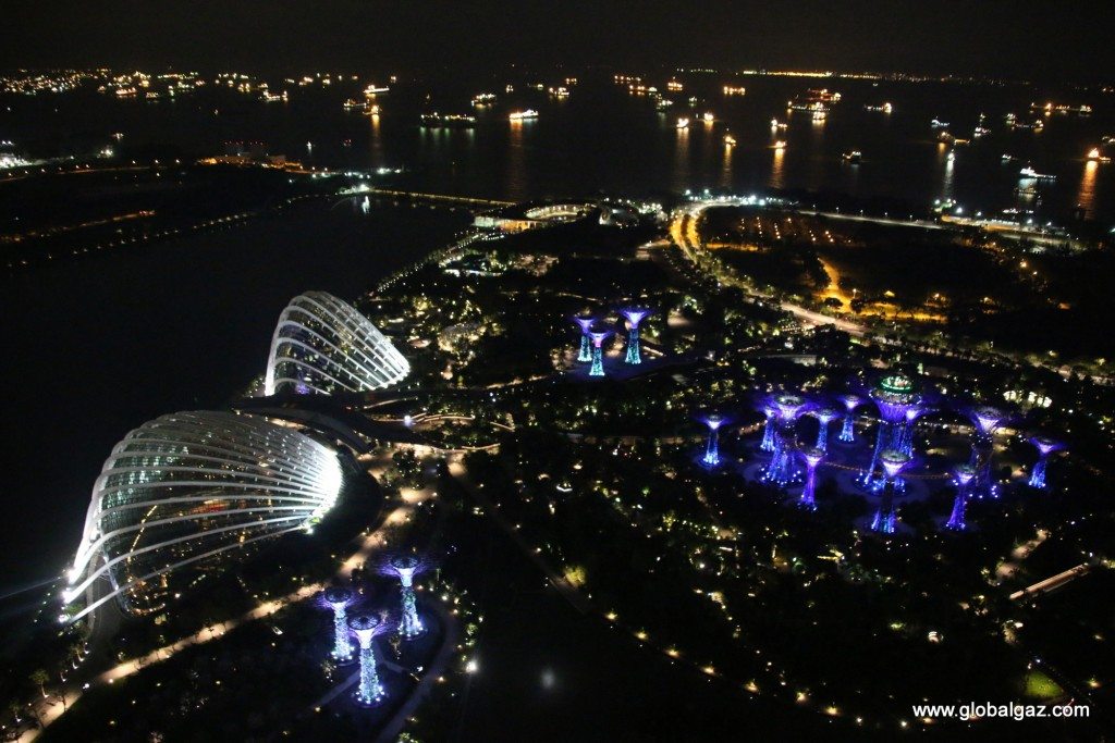 The view from Marina Bay Sands