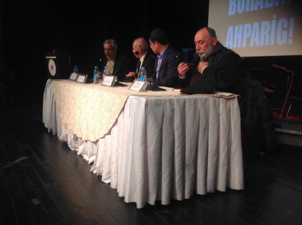 Speakers included Kışanak, Pakrat Estukyan from Agos newspaper, activist Dr. Selçuk Mızraklı, and lawyer Sabih Ataç Konuşmacı. (Photo by Gulisor Akkum)