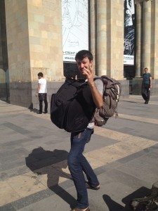 A Frenchman from Paris with formal training in engineering, Seguy has been traveling across the Silk Road for the past five months. He has been making a living as a street accordionist, and his journey recently brought him to Armenia.