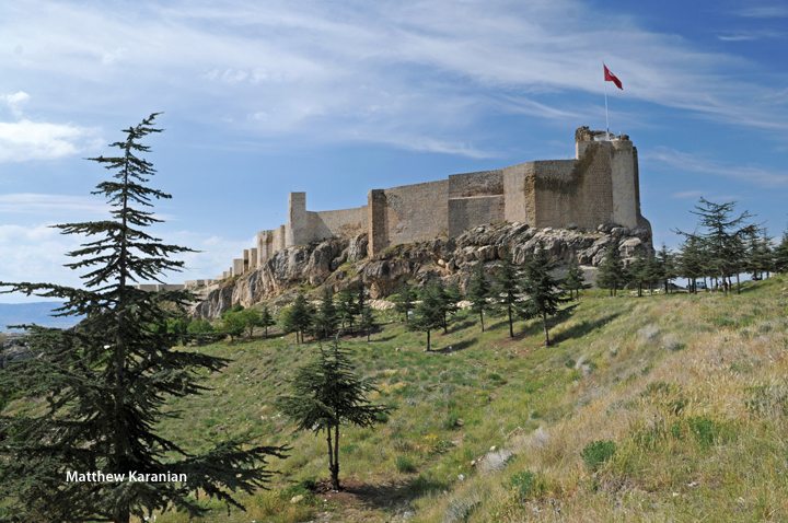 The fortress of Kharpert is perched atop an empty hillside. This hillside had been the Armenian Quarter of Kharpert until 1915. (Photo © 2014 Matthew Karanian,; reprinted with permission.)