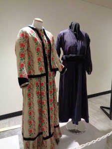 Clothing displayed at the exhibit