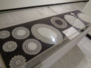 needlework displayed at the exhibit