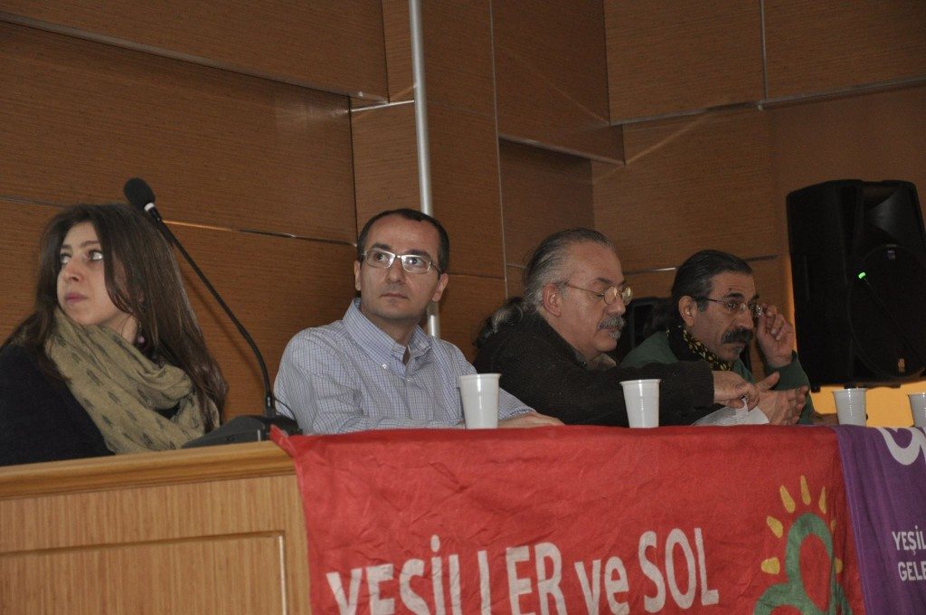 (L-R) Sevil Turan, Khatchig Mouradian, Attila Tuygan, and Murat Ucanar