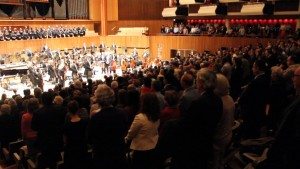 A scene from the concert dedicated to the Centennial of the Armenian Genocide