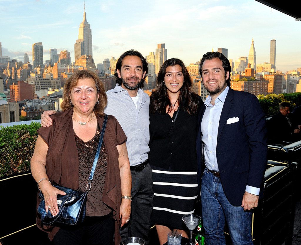 L-R: Carmen Libaridian, Ari Linaridian, Ciera Shirvanian and Sevag Shirvanian attend The Children of Armenia Fund 2015 Summer Soiree at the Rooftop at The Dream Hotel Downtown in  New York, on June 16  (Photo by Stephen Smith)