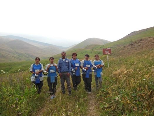 In July, the HALO Trust dispatched their first all-female team of de-miners to the NKR