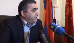 Rustamyan speaking to reporters on Dec. 7 (Photo: Civilnet)