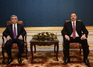 Sarkisian and Aliyev in a 2013 meeting in Vienna
