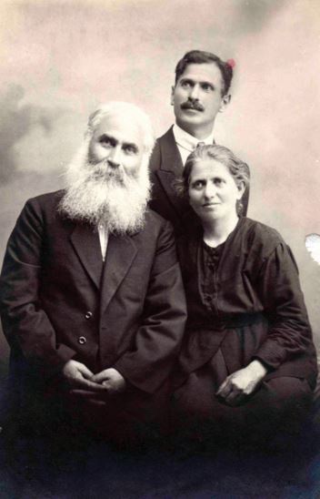 Tsolag Dildilian, Aram Dildilian, and Haiganouch Der Haroutiounian (née Dildilian) worked diligently to save their families and the few who had managed to escape the deportations (Photo courtesy of Armen T. Marsoobian)