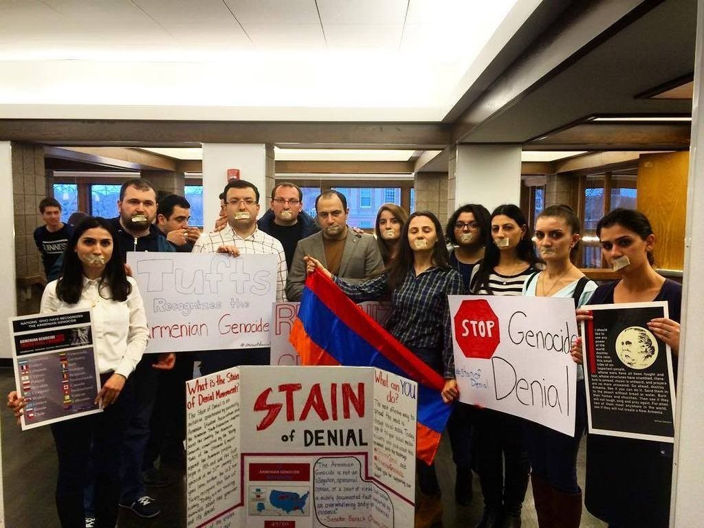 Students protest at Tufts University 