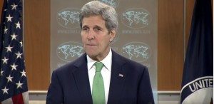 Secretary of State John Kerry during his March 17 address (Photo: U.S. Department of State/YouTube)