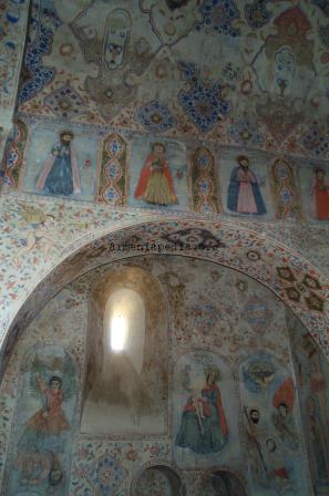 A fresco inside the Sourp Hovannes Mkritch Church of Meghri (Photo: Raffi Kojian)