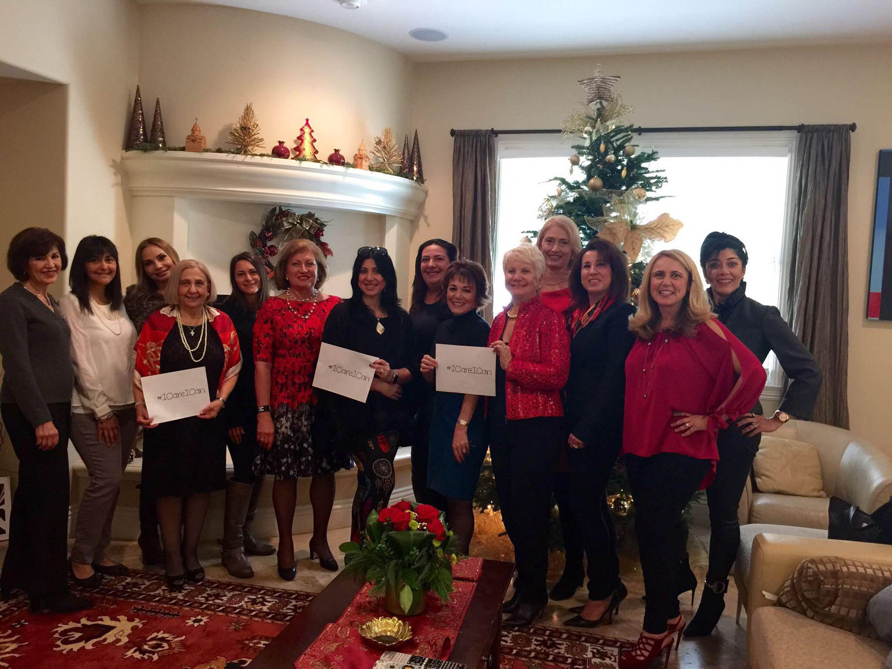 Nora Janoyan Balikian in San Diego held a holiday brunch with #ICareICan as its theme.