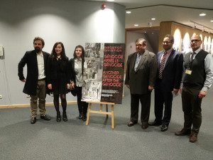 Members of the organizing committee of the 'Genocide after the Genocide' exhibition 