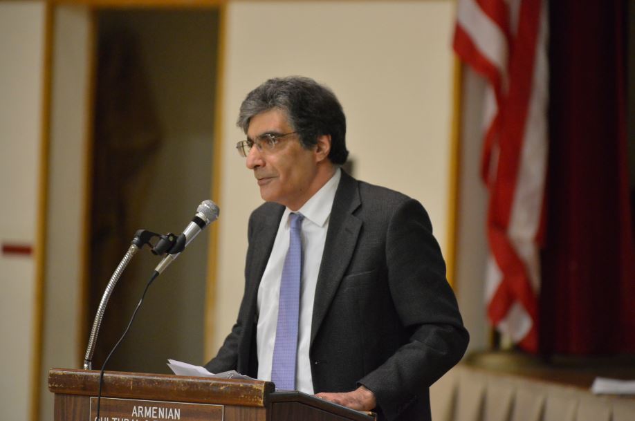 Amb. Rouben Shougarian, Armenia's first ambassador to the United States and lecturer at Tufts University’s Fletcher School of Law and Diplomacy. (Photo: Kenneth Martin)