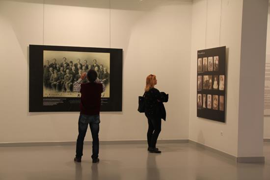 A scene from the exhibition in Ankara