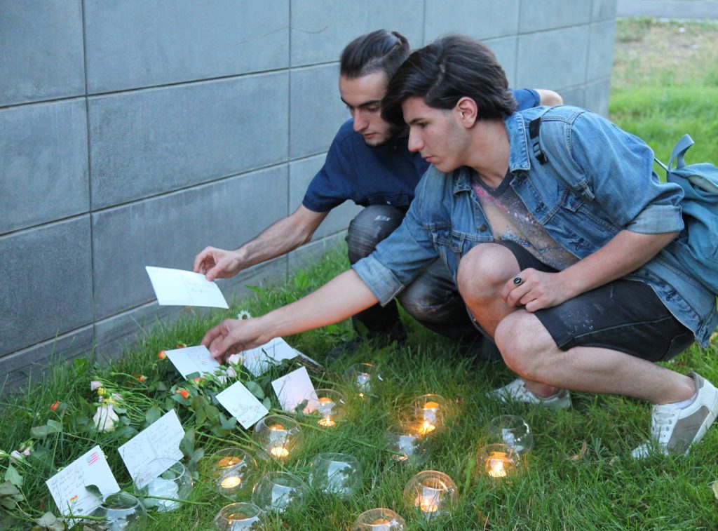 A scene from the vigil held outside the U.S. Embassy in Yerevan (Photo: U.S. Embassy Yerevan)