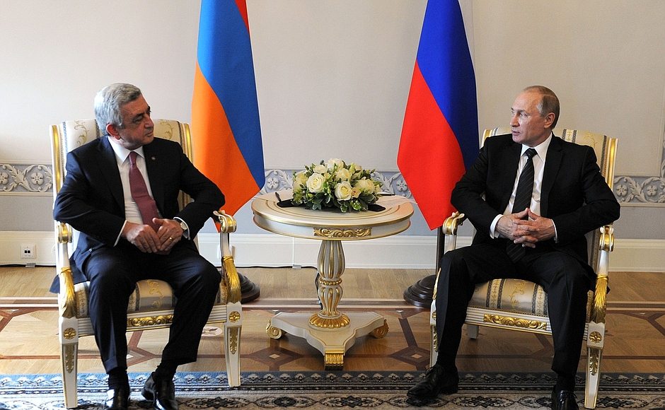 Sarkisian and Putin during their meeting (Photo: kremlin.ru)