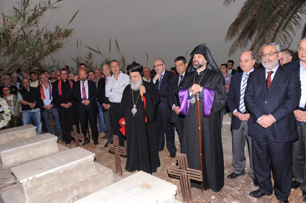 Minister Arthur Nazarian (second from right) is a founding Board Member of The Diplomatic Club, seen here as part of the official delegation commemorating the Armenian Genocide at the Bird’s Nest cemetery  in 2012