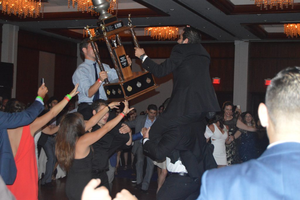 Greater Boston celebrating their victory