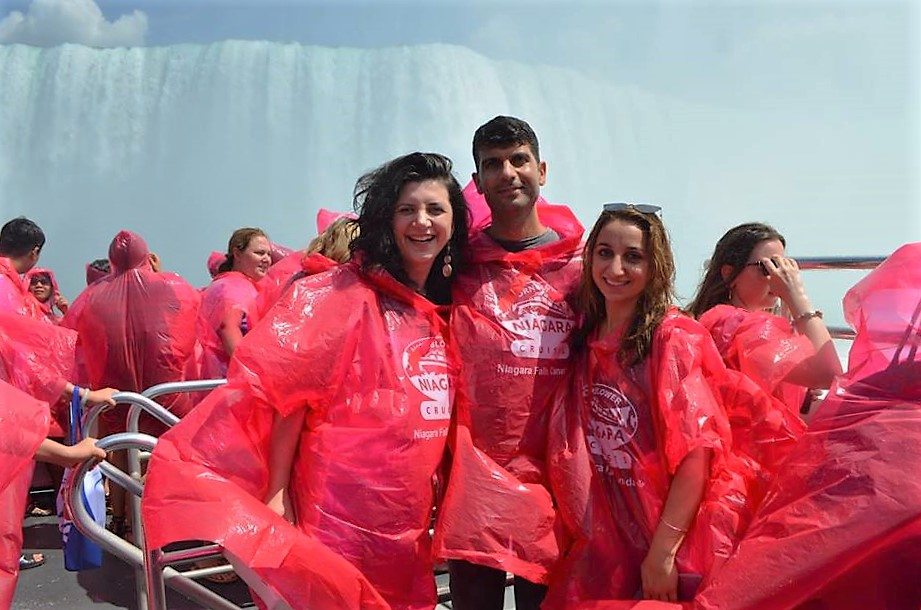 Some of the participants during a visit to Niagara Falls 