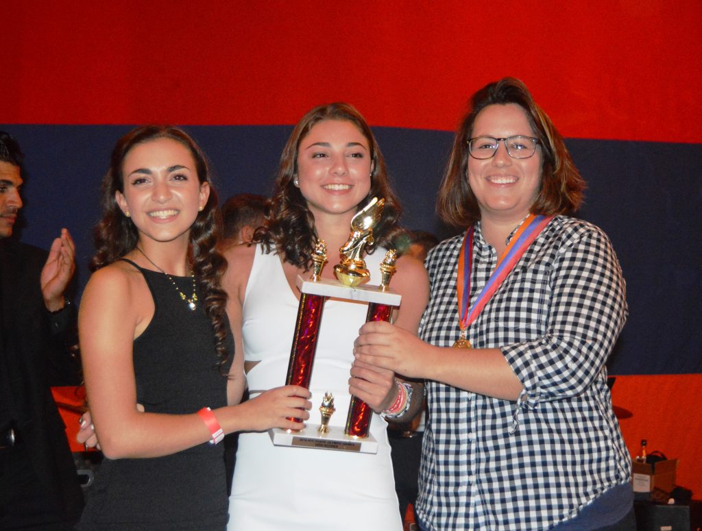 The Women's High Scorers (L to R) Khaligian, Krafian, and Hagopian
