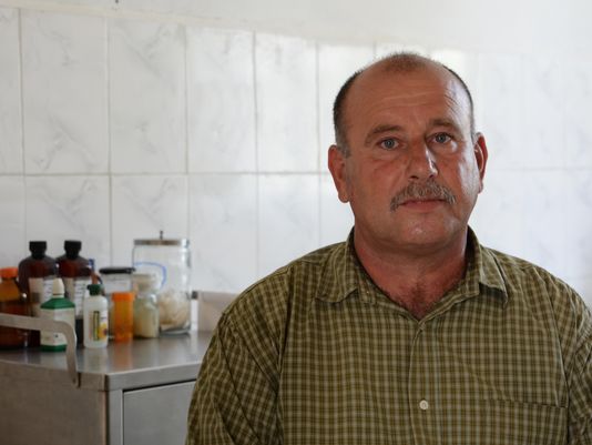 Haig Khatchadourian is a neuropathologist now working as a general practitioner in a seven-room clinic in Nagorno-Karabagh. He is also a refugee. (Photo:  Knar Babayan)