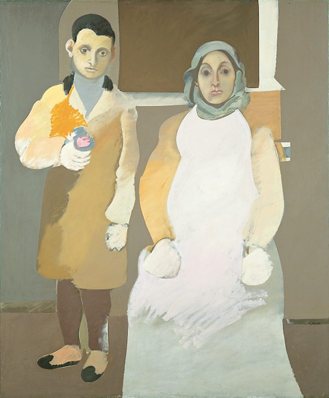 'The Artist and His Mother,' based on a 1912 photograph, one of several paintings done 1926-1936 (The Estate of Arshile Gorky/Artists Rights Society, New York)