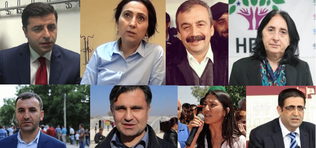Some of the HDP members that were arrested on the night of Nov. 3-4