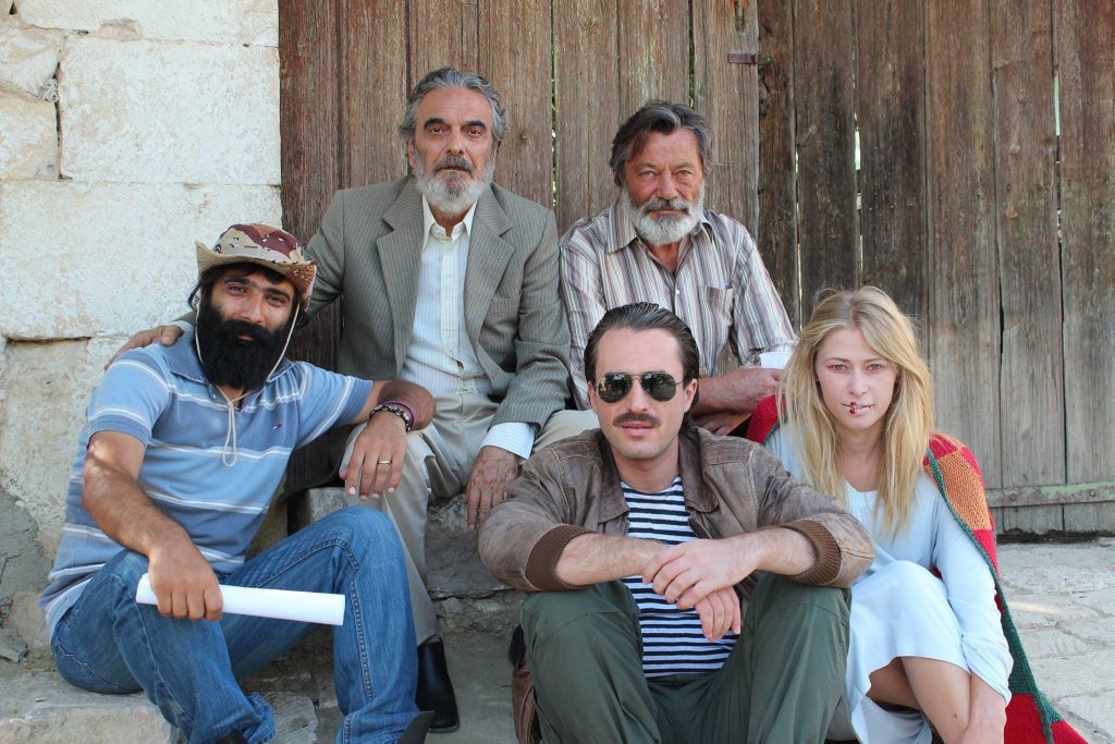 Avetisyan with the cast of 'The Last Inhabitant'