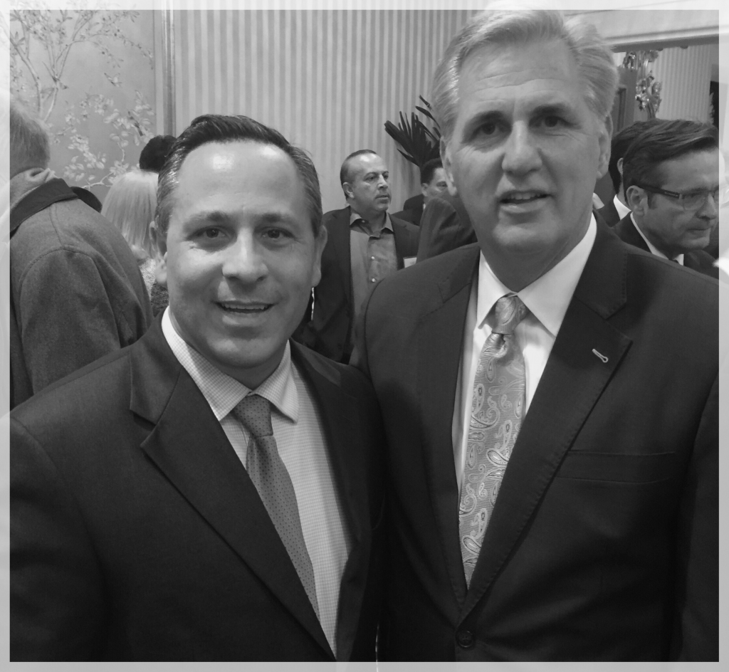 Raffi Hamparian (L) and Kevin McCarthy (R)