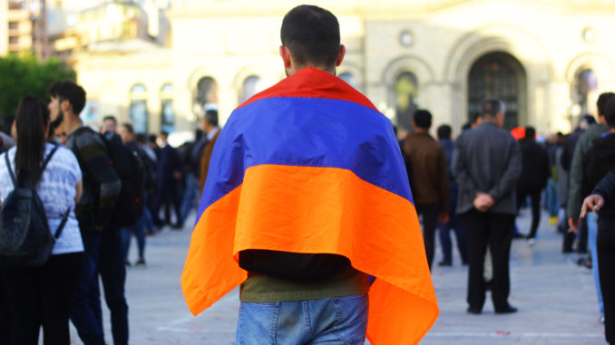 armenia velvet revolution nationalism armenian flag
