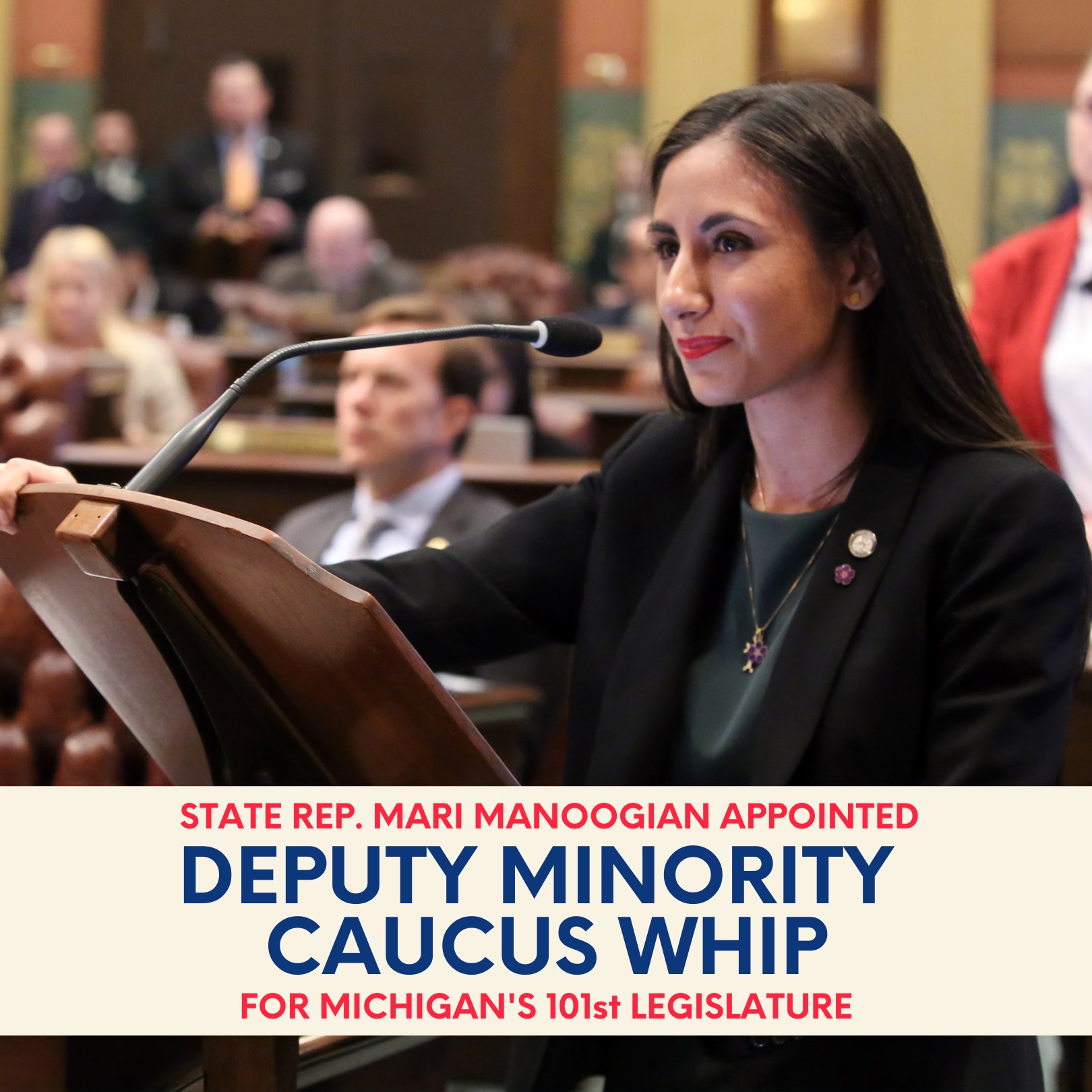 State Rep. Mari Manoogian appointed Democratic Caucus’ Deputy Whip