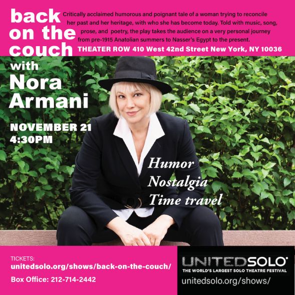 Nora Armani leaps Back on the Couch to take fans on a magical journey of  self-discovery – The Armenian Weekly