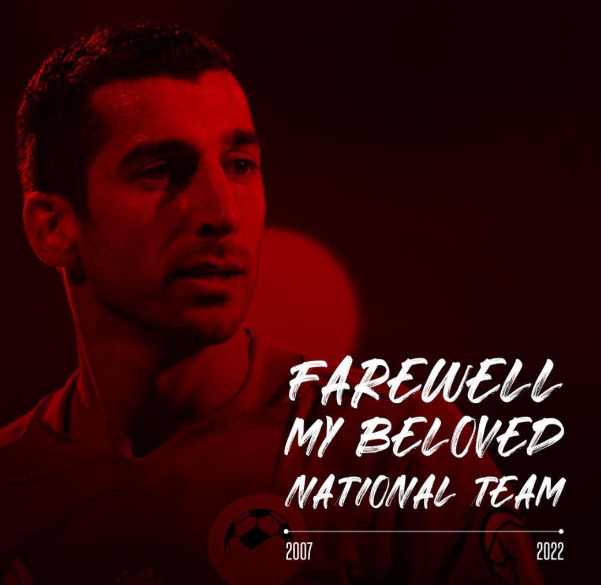 Henrikh Mkhitaryan Announces Retirement From Armenian National Team •  MassisPost