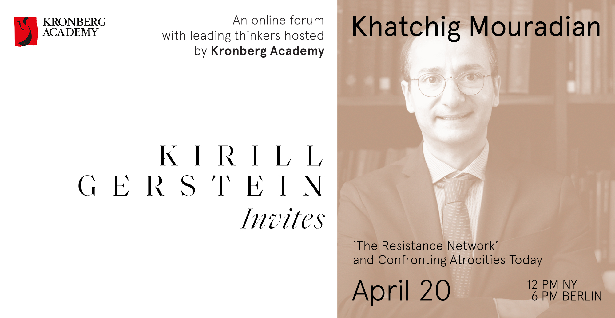 Kronberg Academy To Host Talk On The Resistance Network And